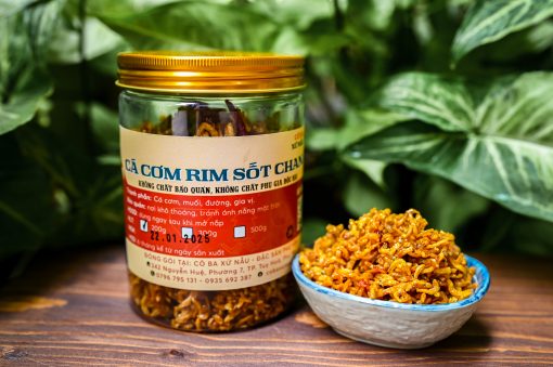 Cá cơm ngần rim sốt chanh