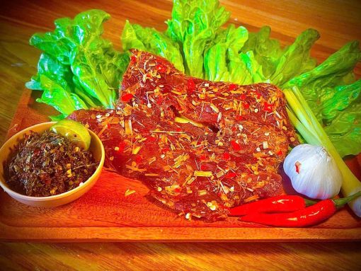 Bò 1 nắng - Muối kiến vàng Phú Yên